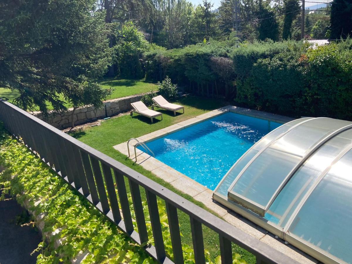 Los Cedros, Gran Chalet Con Piscina Y Apartamento En Navacerrada Villa Buitenkant foto