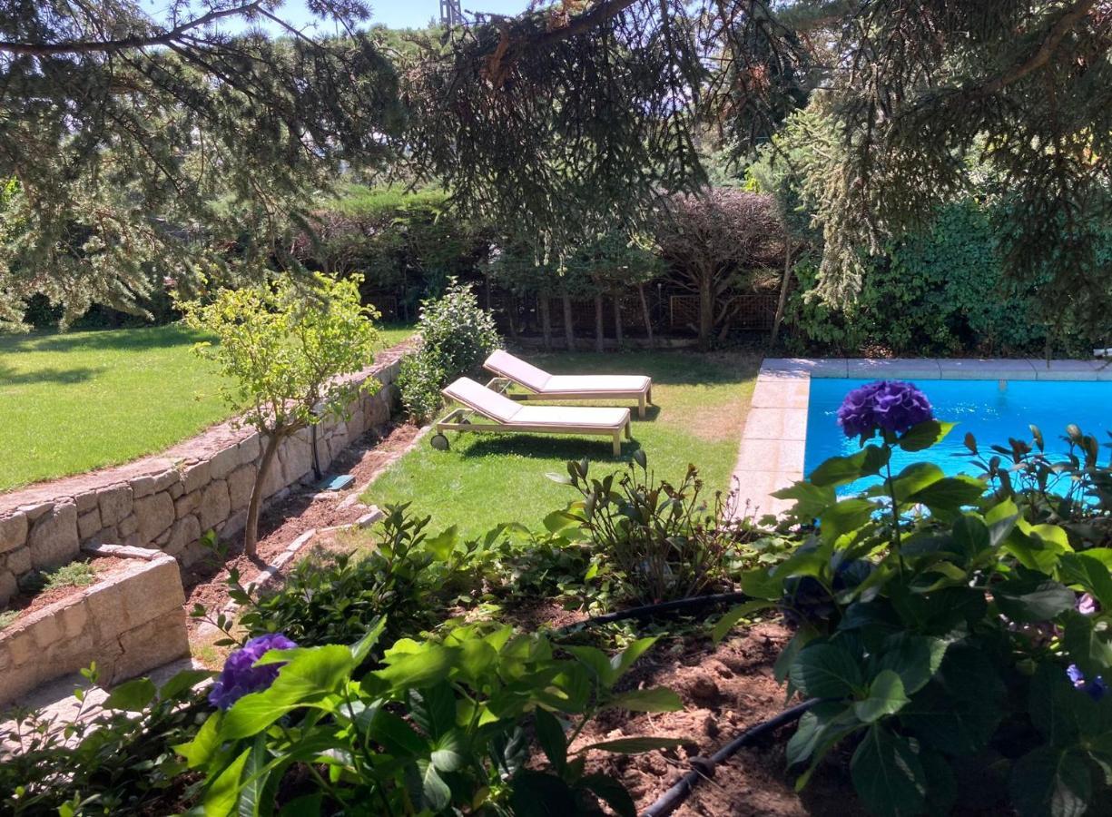 Los Cedros, Gran Chalet Con Piscina Y Apartamento En Navacerrada Villa Buitenkant foto